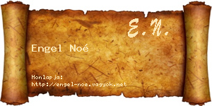 Engel Noé névjegykártya